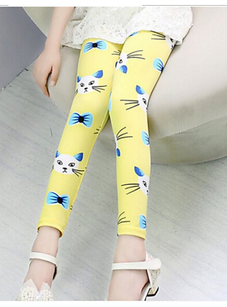 Girl's Pants,Cotton All Seasons Blue / Pink / Yellow  