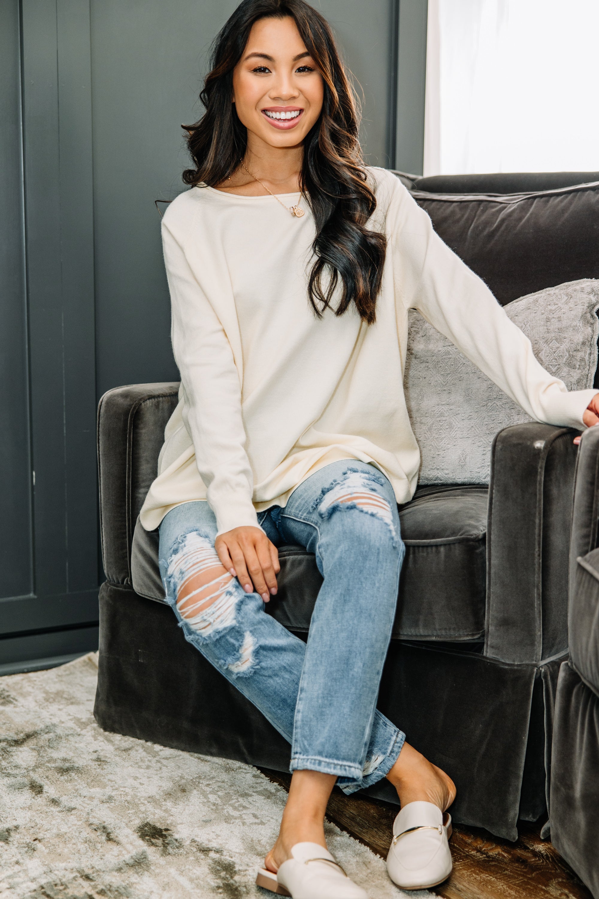 Good Girl Gone Off White Classic Tunic